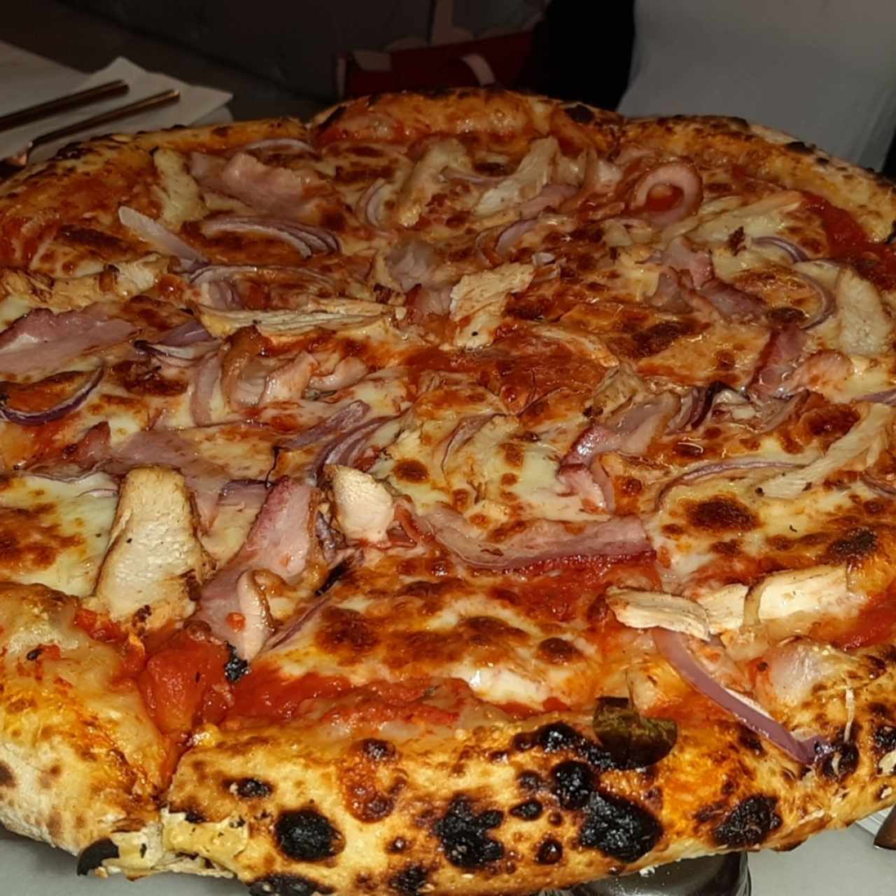 pizza de pollo grill 