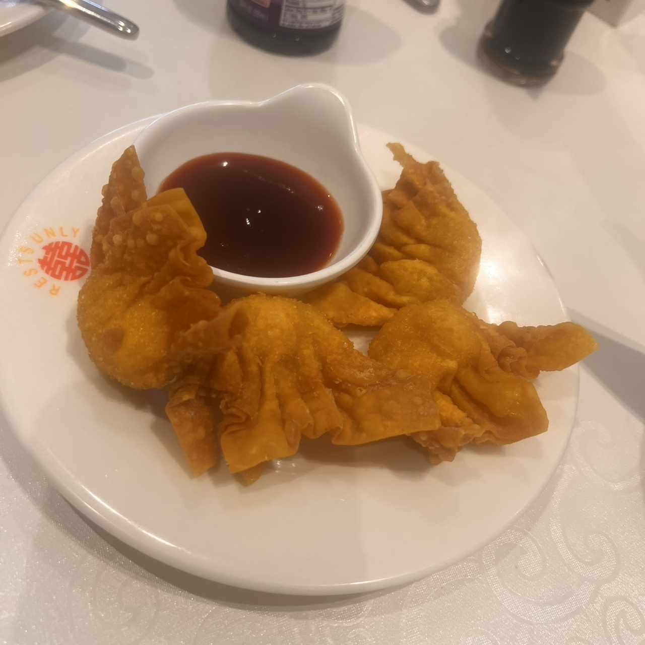 Wanton frito con Camarón