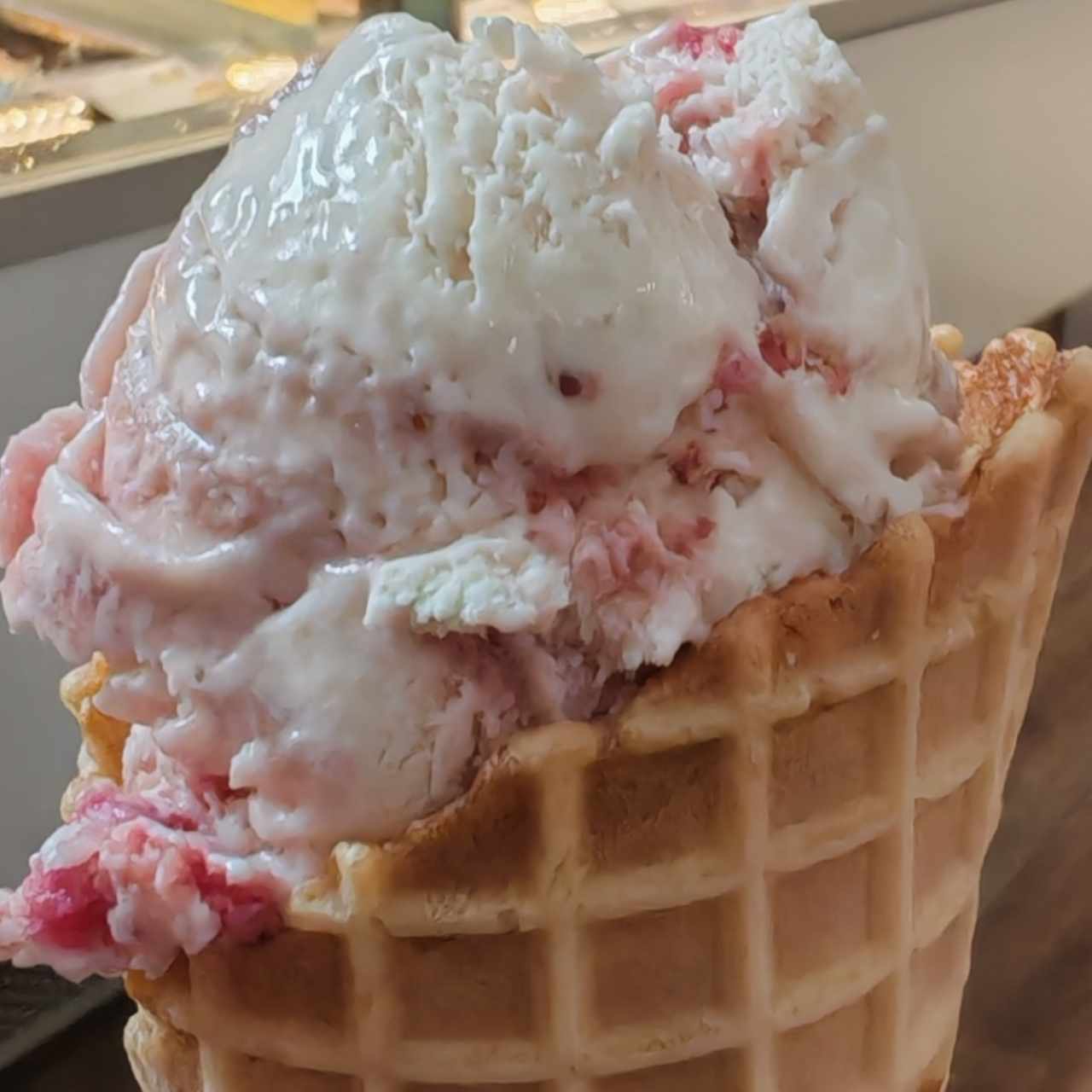 Helado de fresa