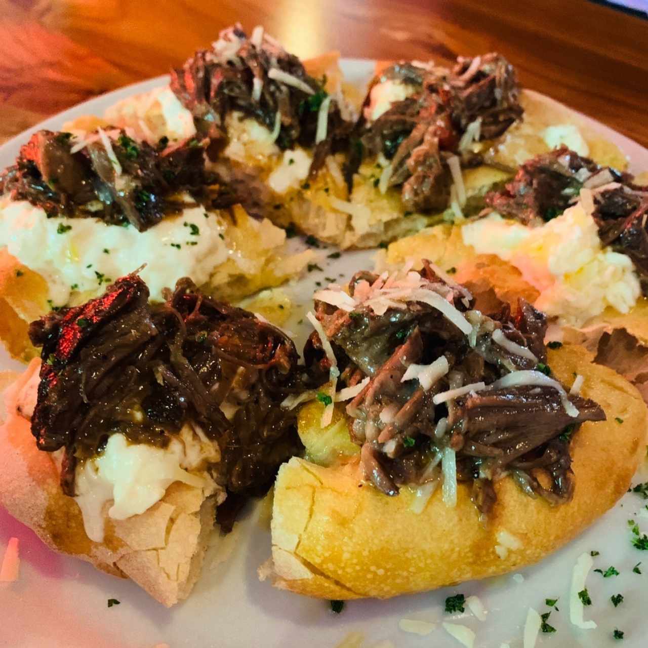 Short Rib e Formaggio di Capra