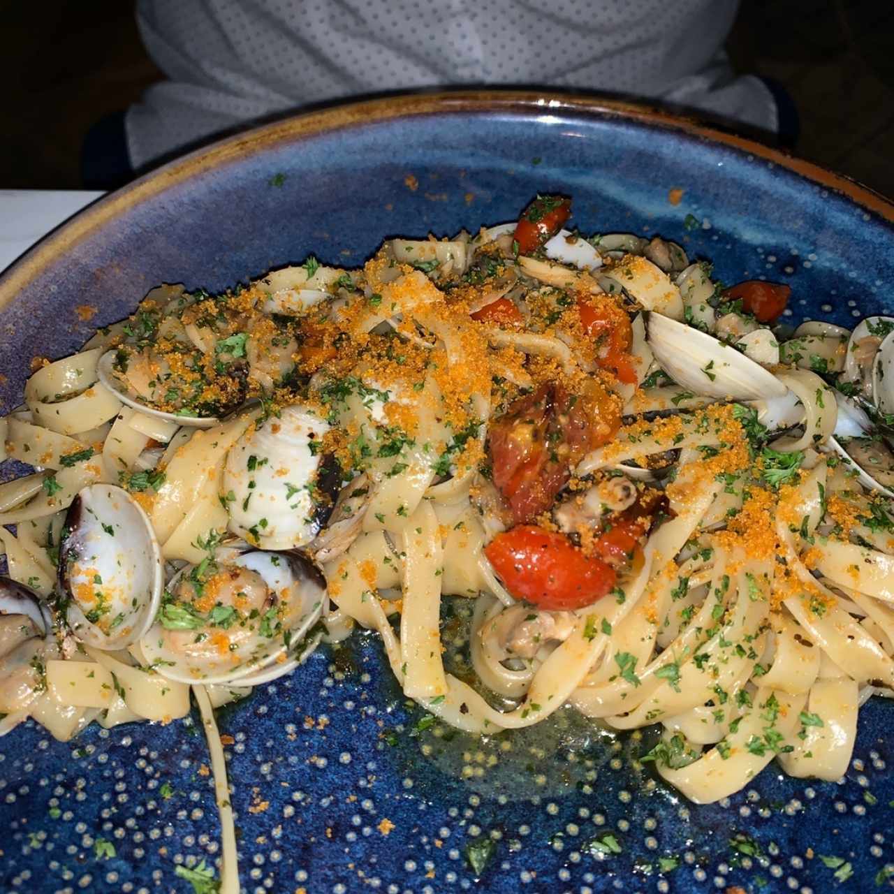 Fetuccine Vongole e Botarga