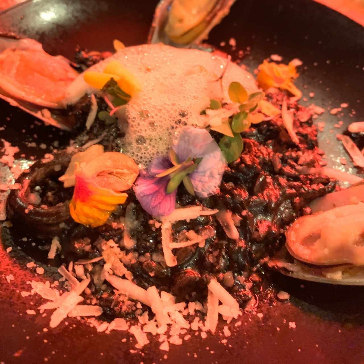 Risotto Nero di Seppia e Gamberetti