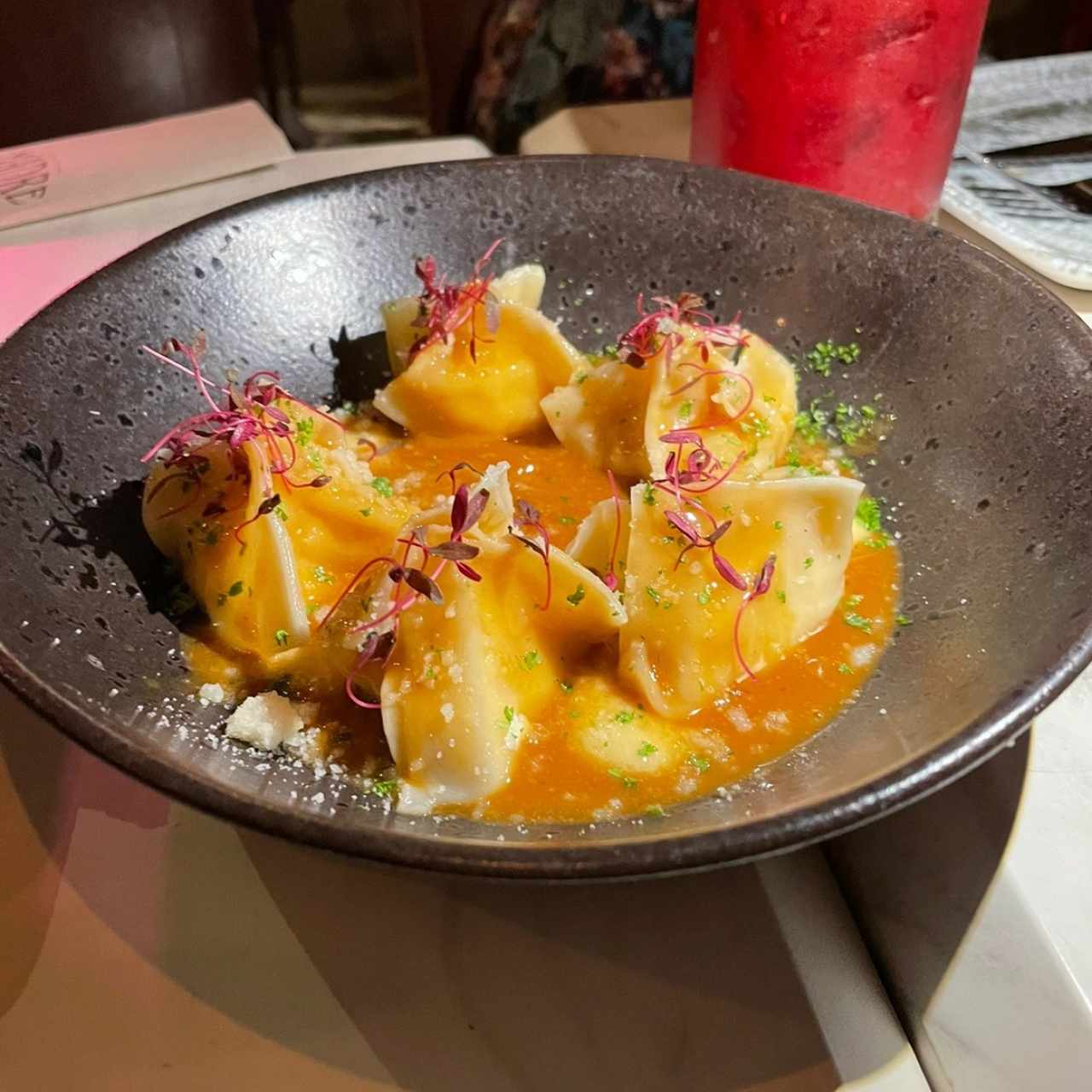 Para Compartir - Raviolis de Gamberoni