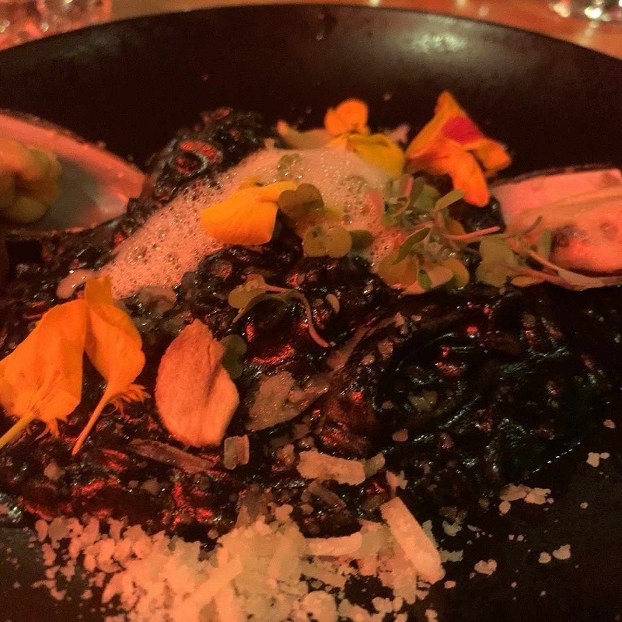 Risotto Nero di Seppia e Gamberetti