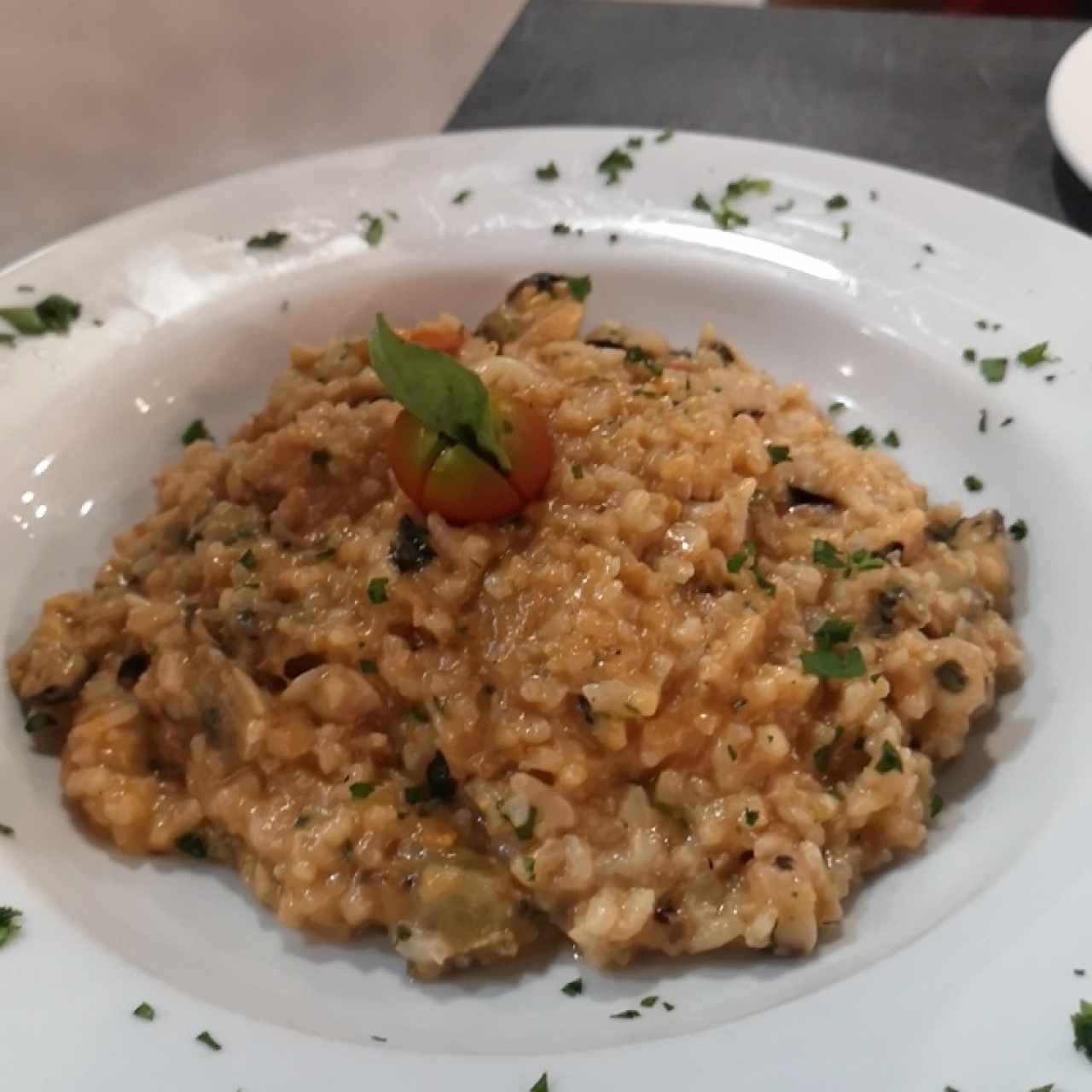 Risotto a la Pescatore Don Roberto a la Pizzaiola