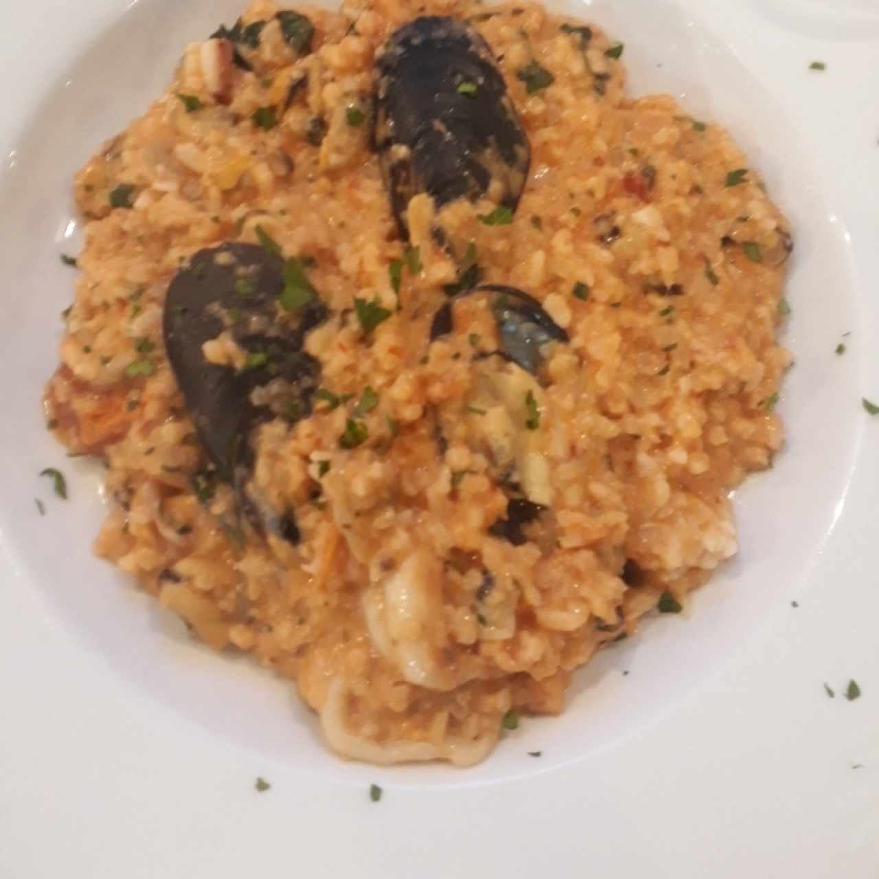 Risotto a la Pescatore Don Roberto a la Pizzaiola