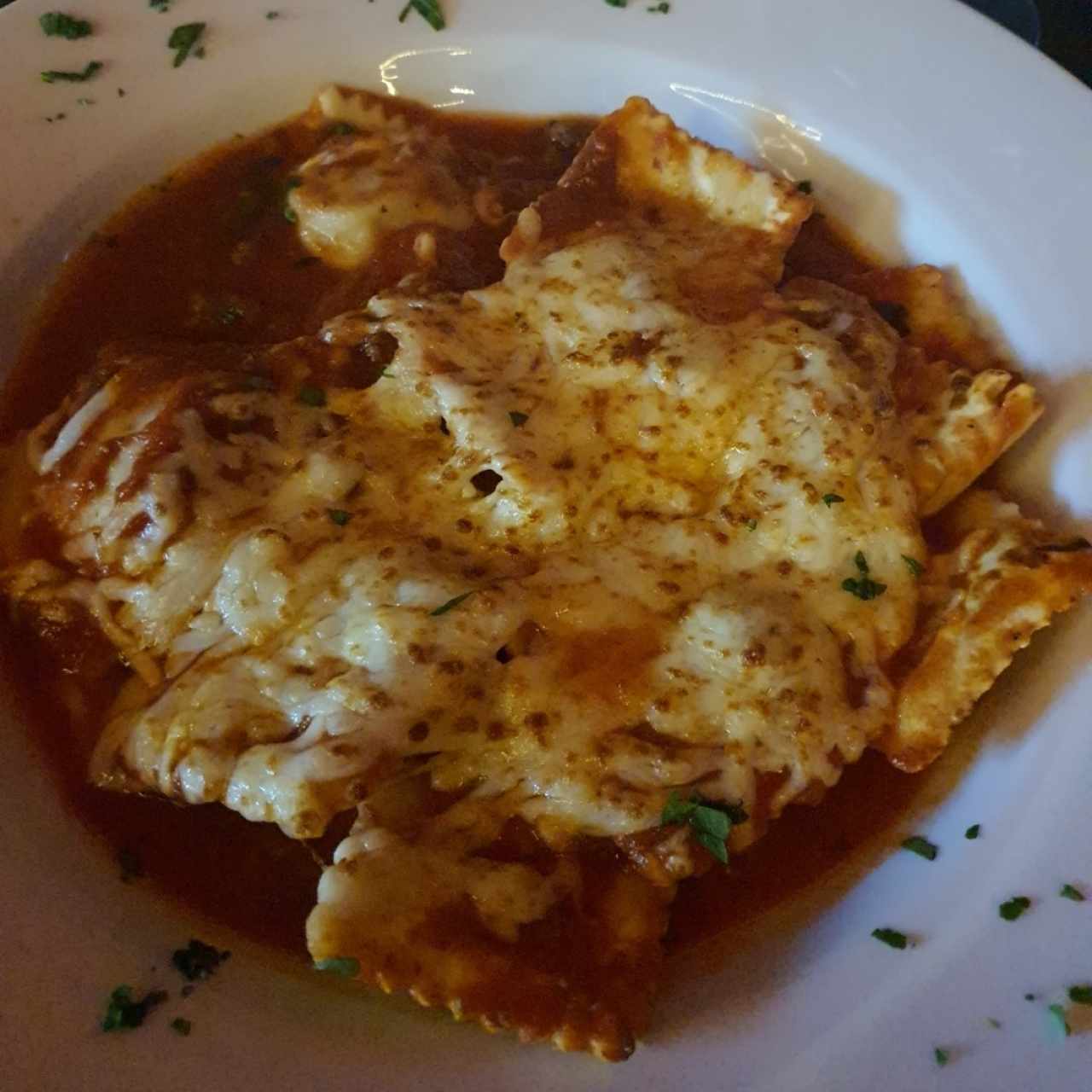 Ravioli Gratinado