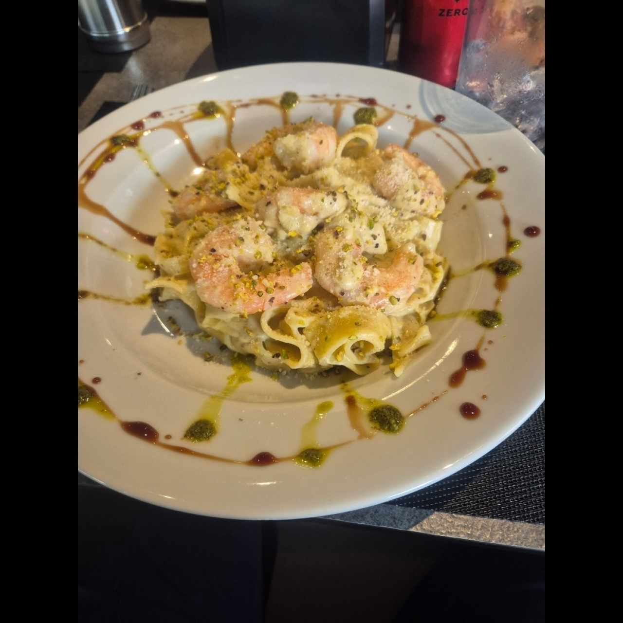 langostinos con fetuccini