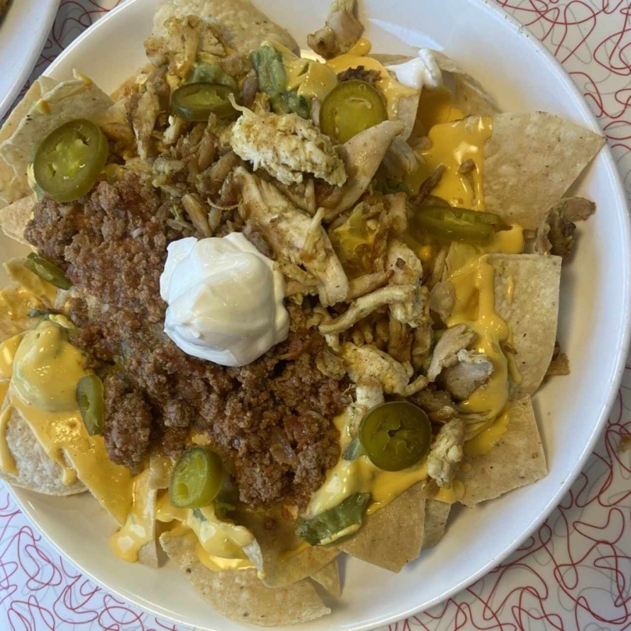 Nachos de Pollo y Carne