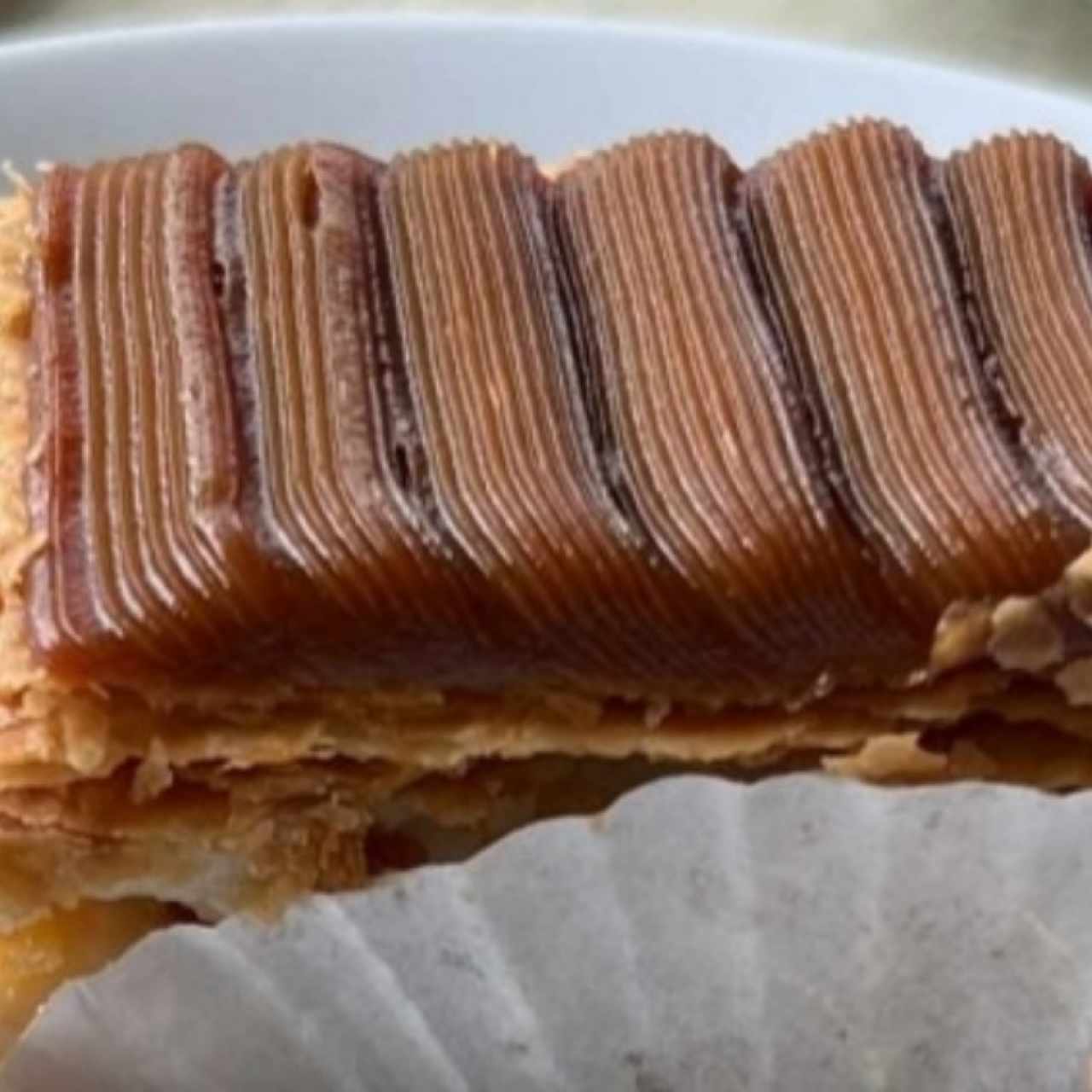 milhoja de dulce de leche