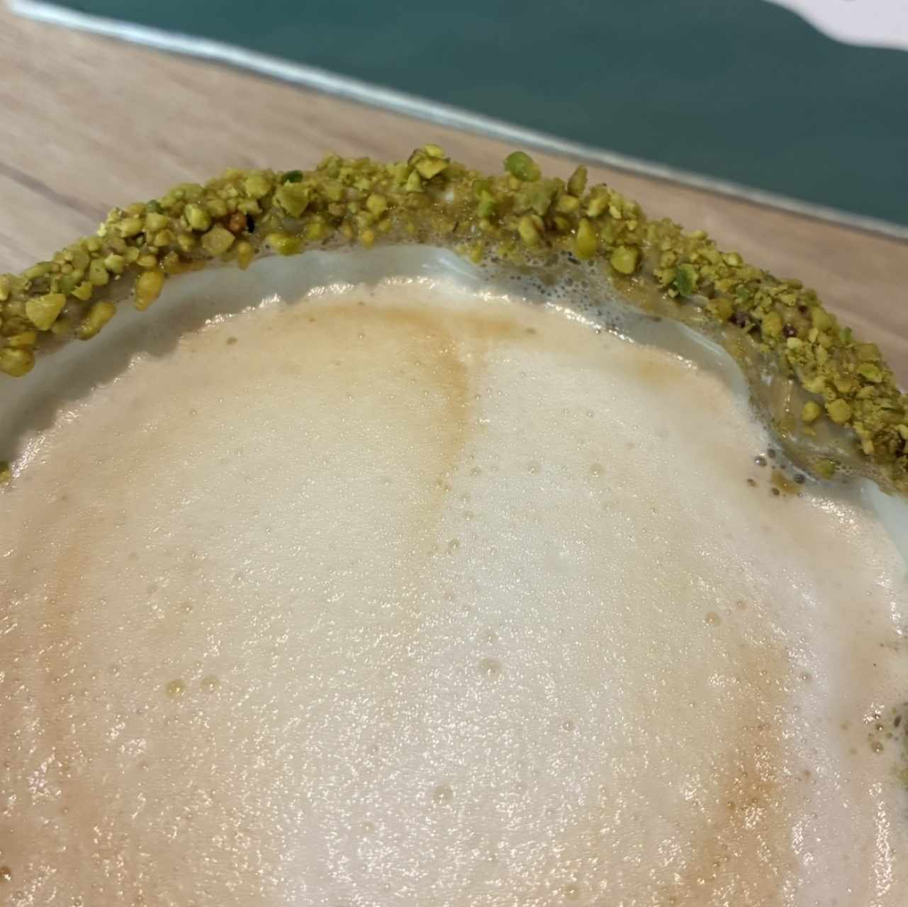 Café con crema de pistacho