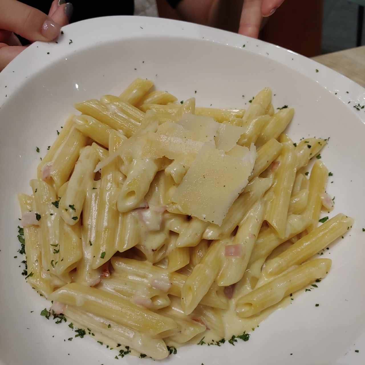 penne alfredo