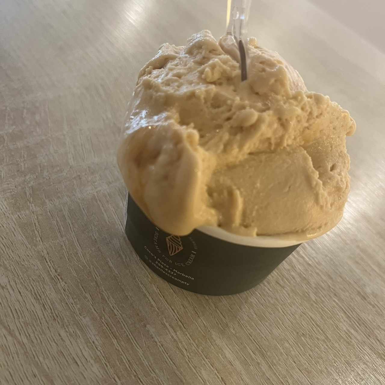 Copa de helado dulce de leche