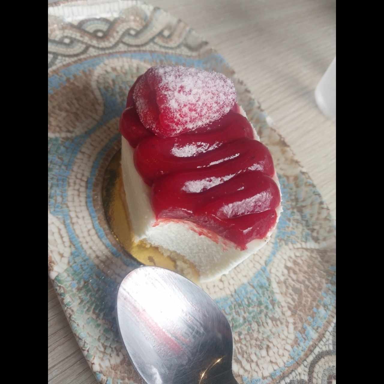 mousse de limon y franbuesa