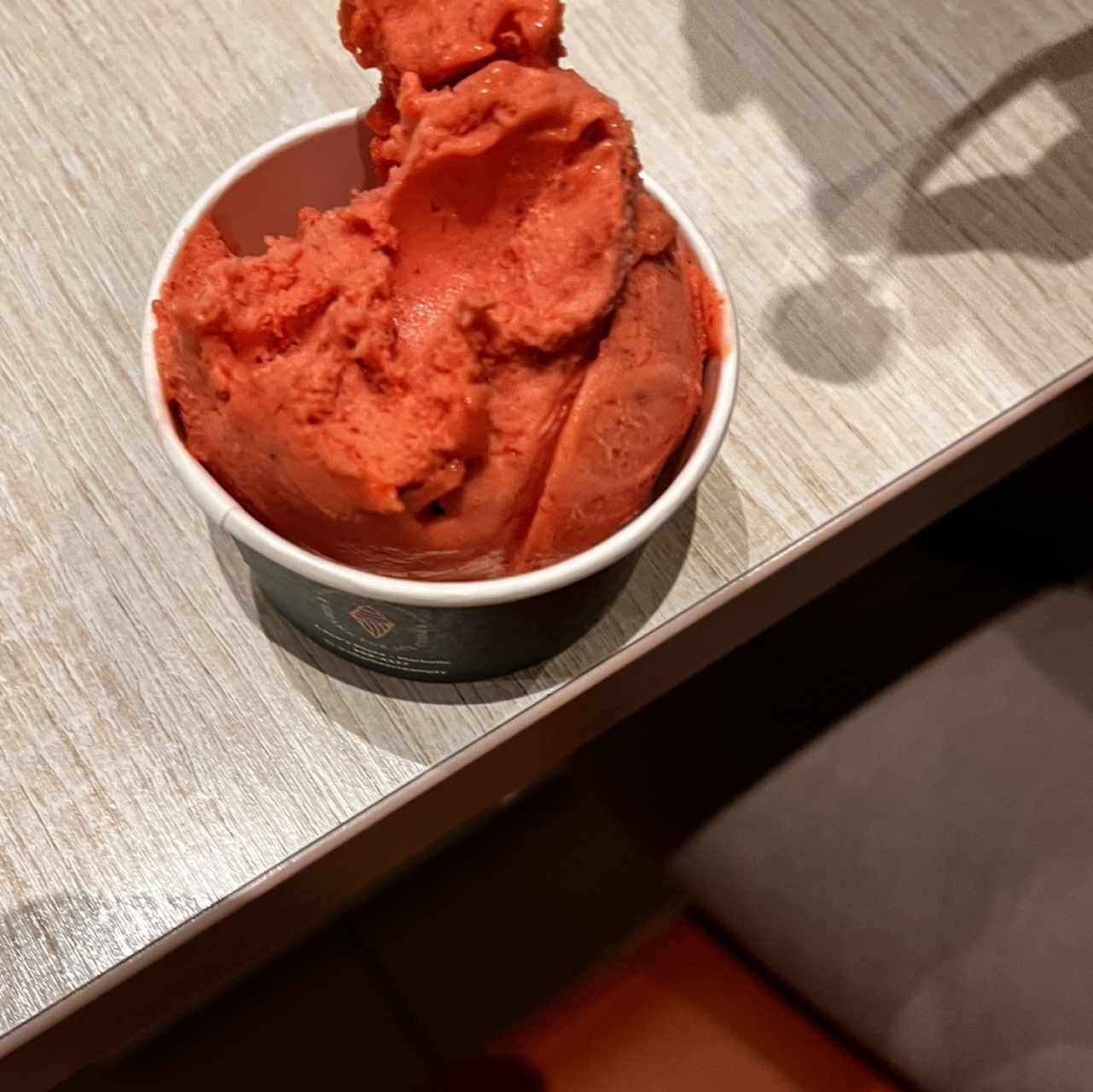 Helado de fresa