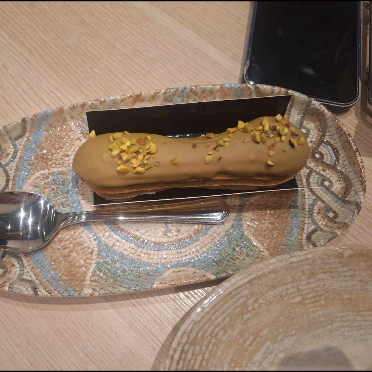 Eclair de pistacho