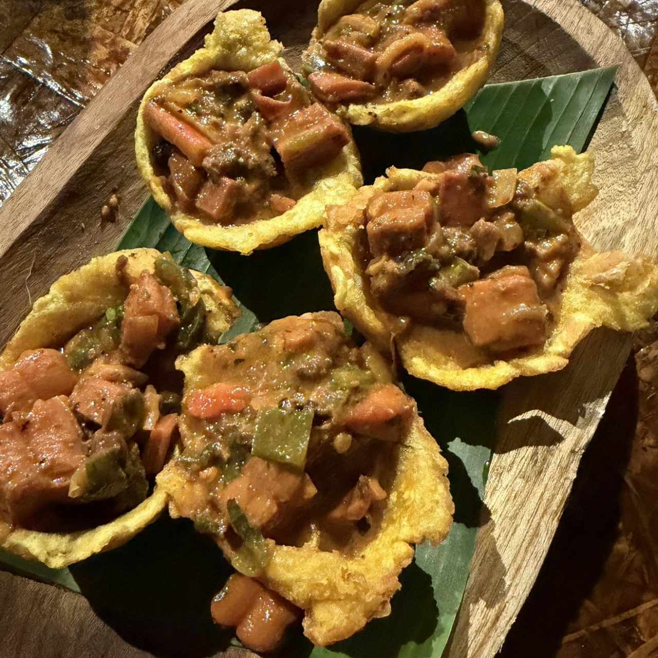 Patacones rellenos