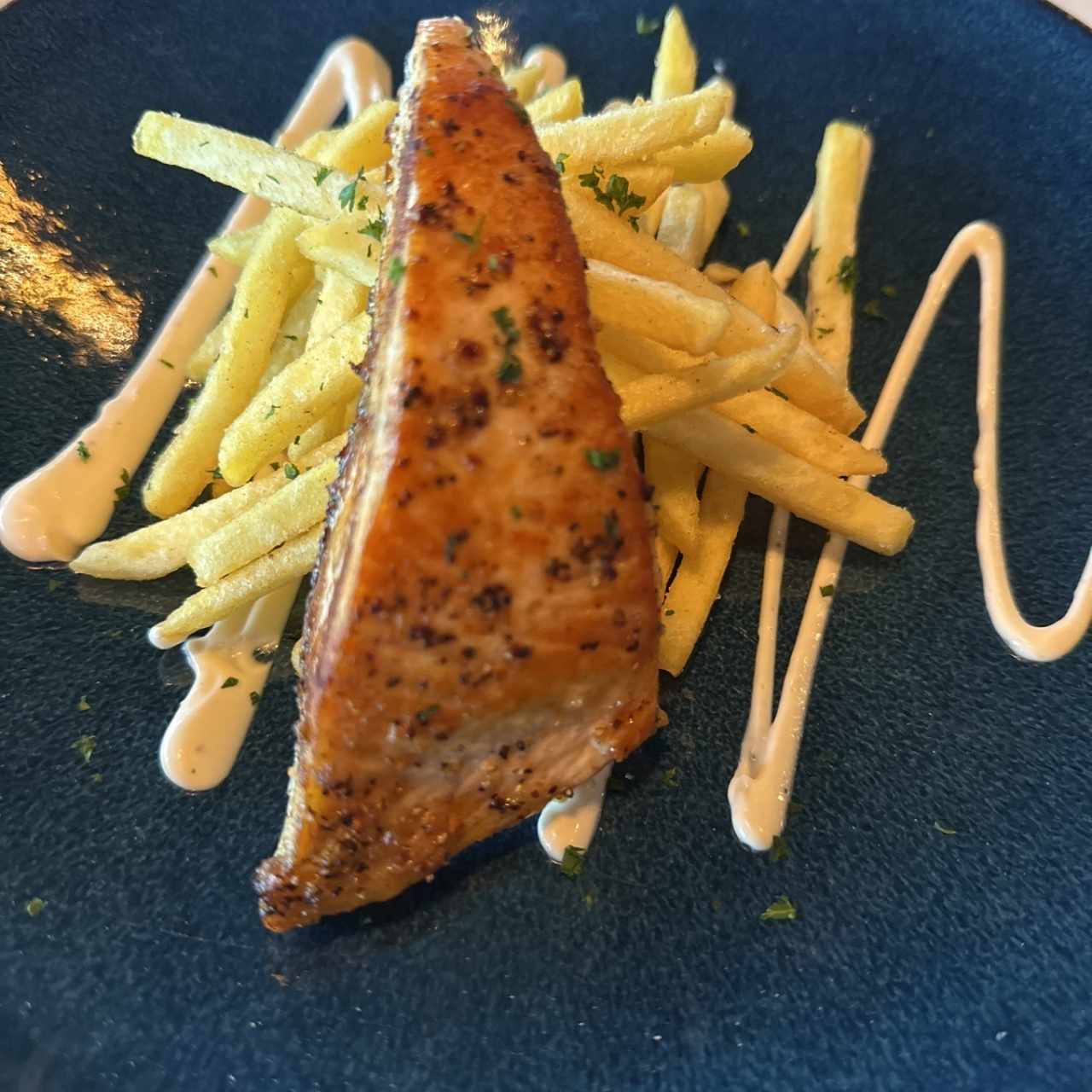 Salmón con papas 