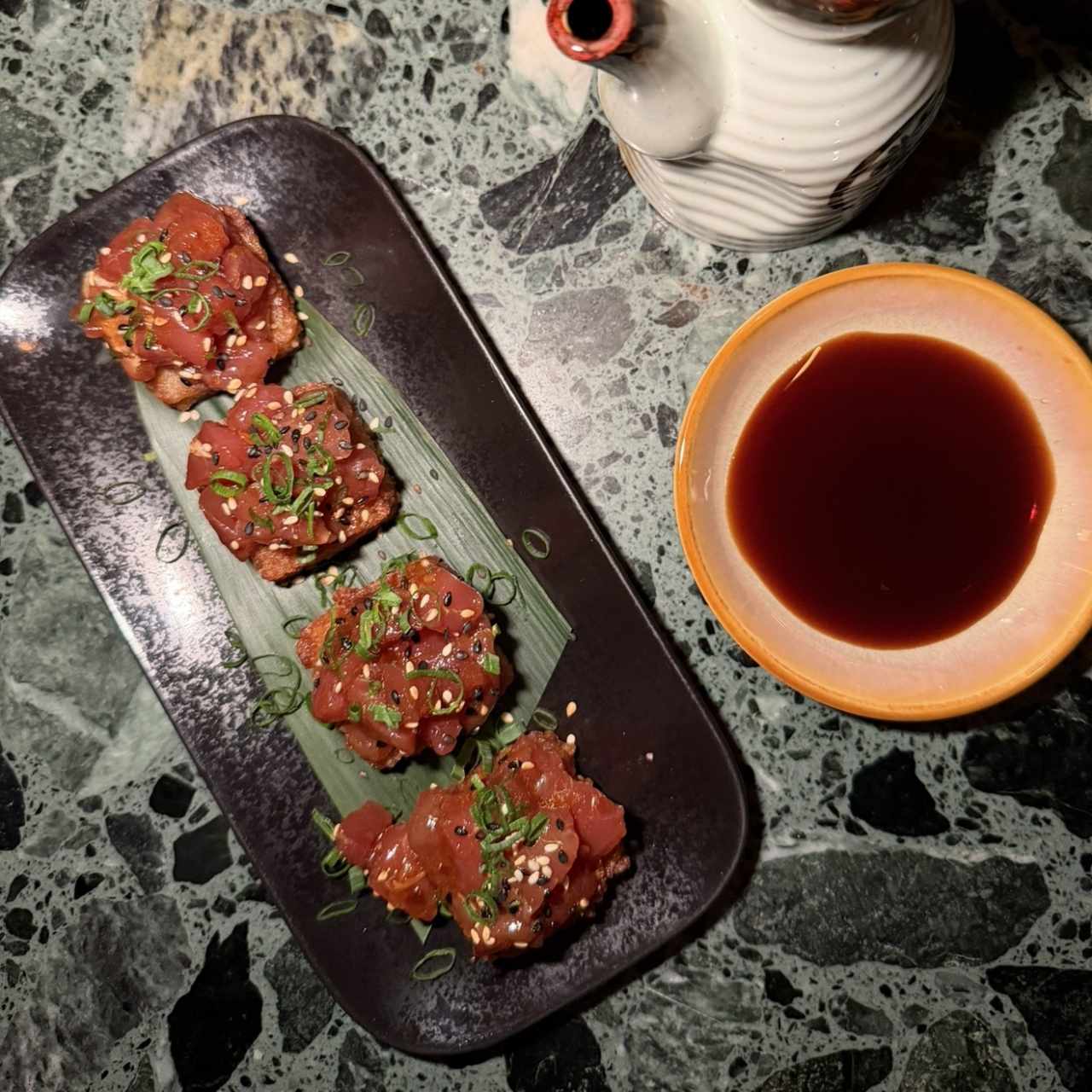 Spicy tuna on crispy rice