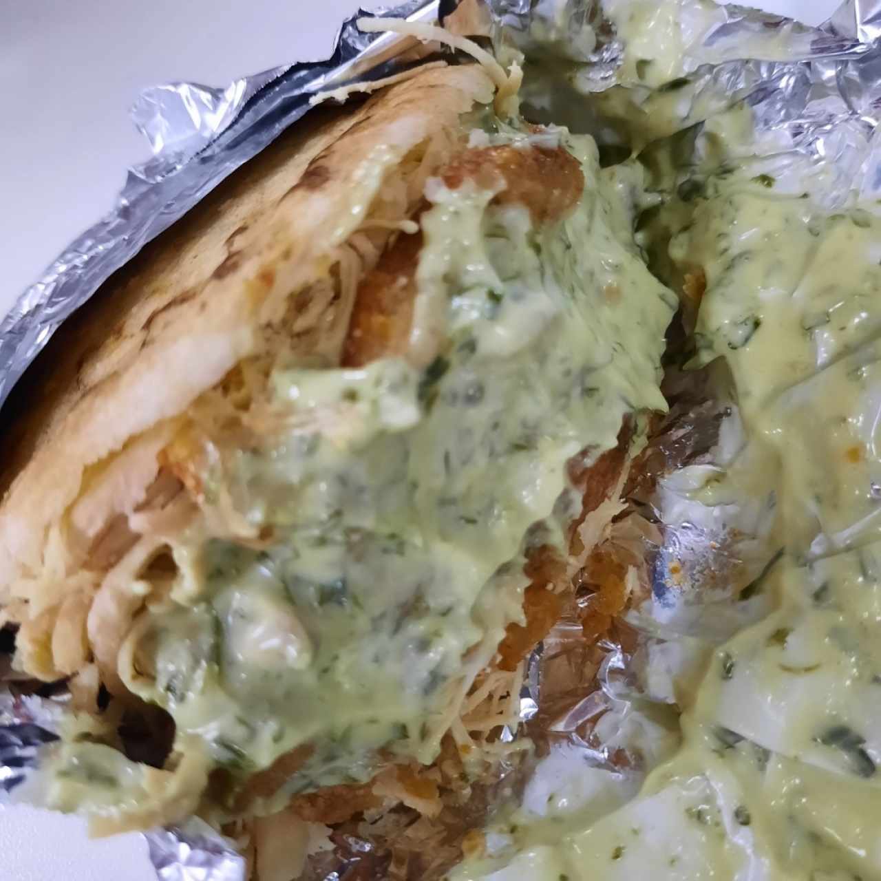 arepa combinación