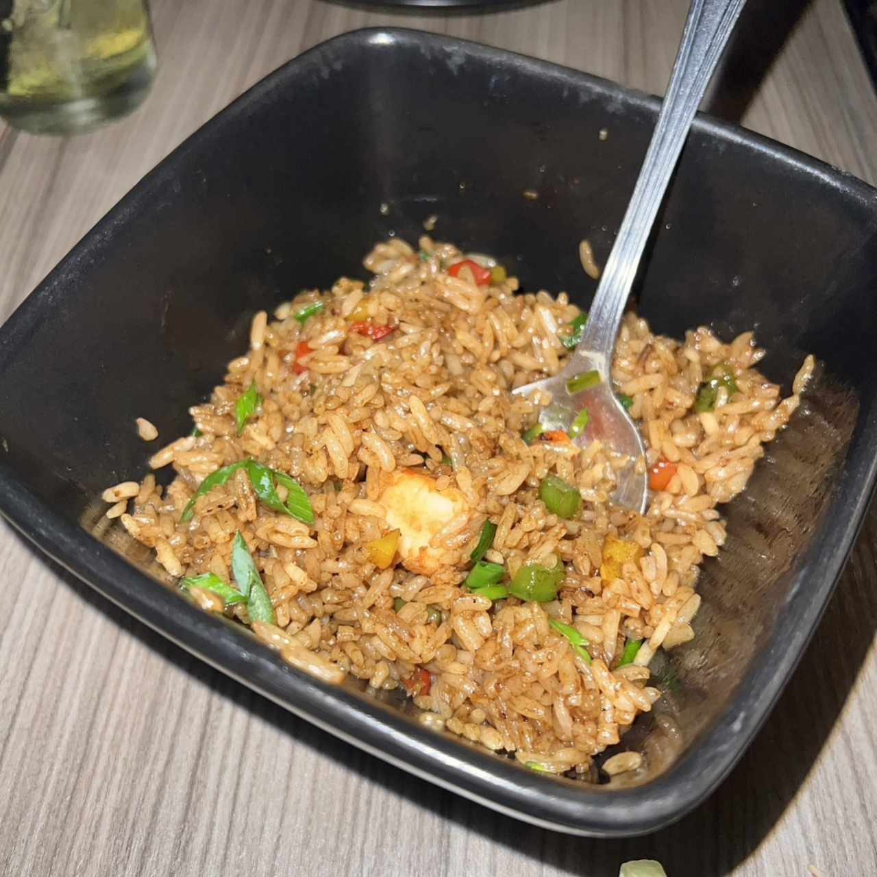 Chaufa de camarones 