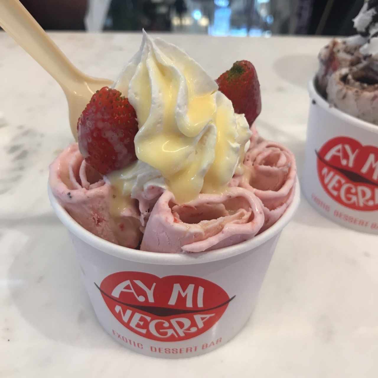 ice cream rolls de Fresa