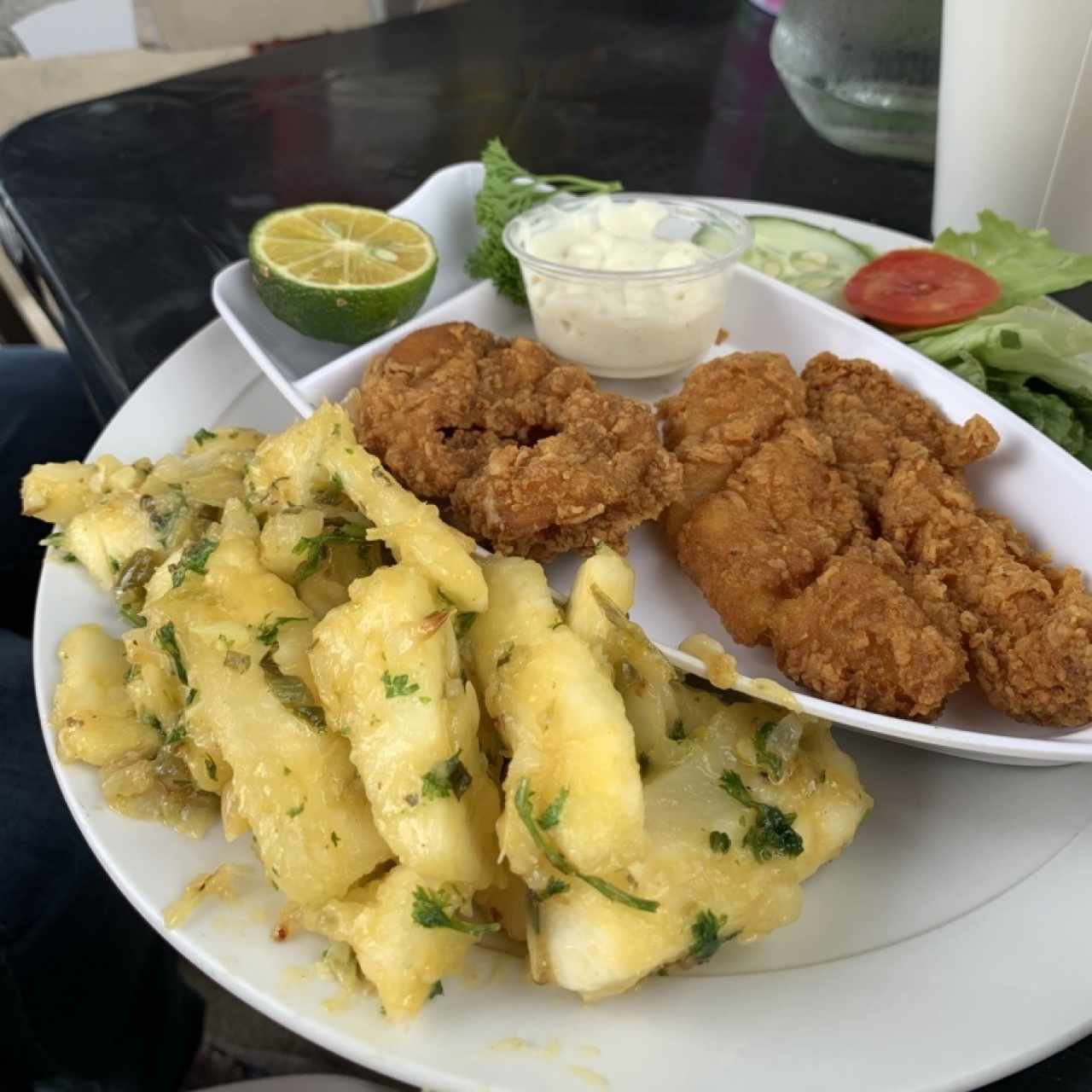 Filete de Pescado Apanado o Al Ajillo