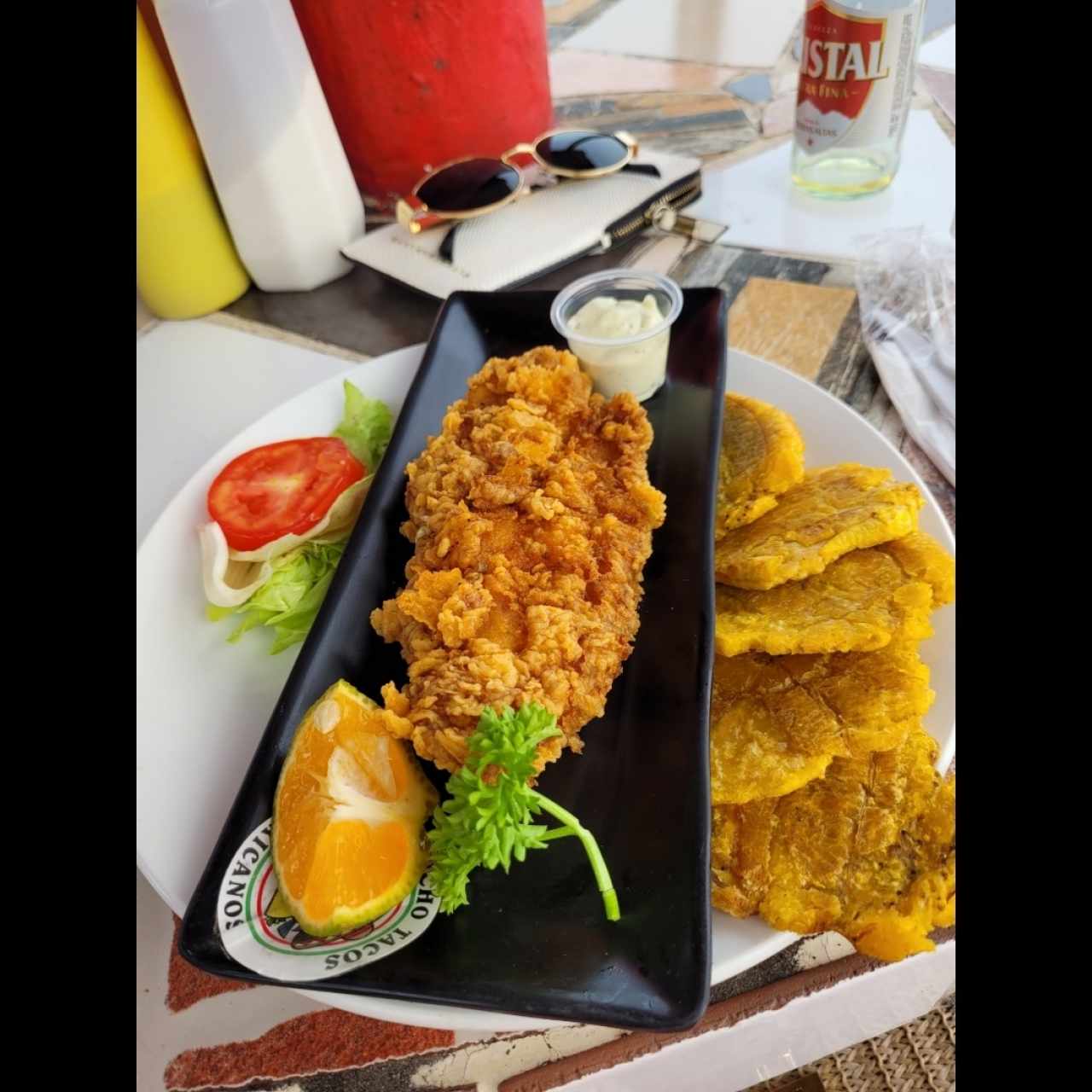 Filete de Pollo apanado o al Ajillo