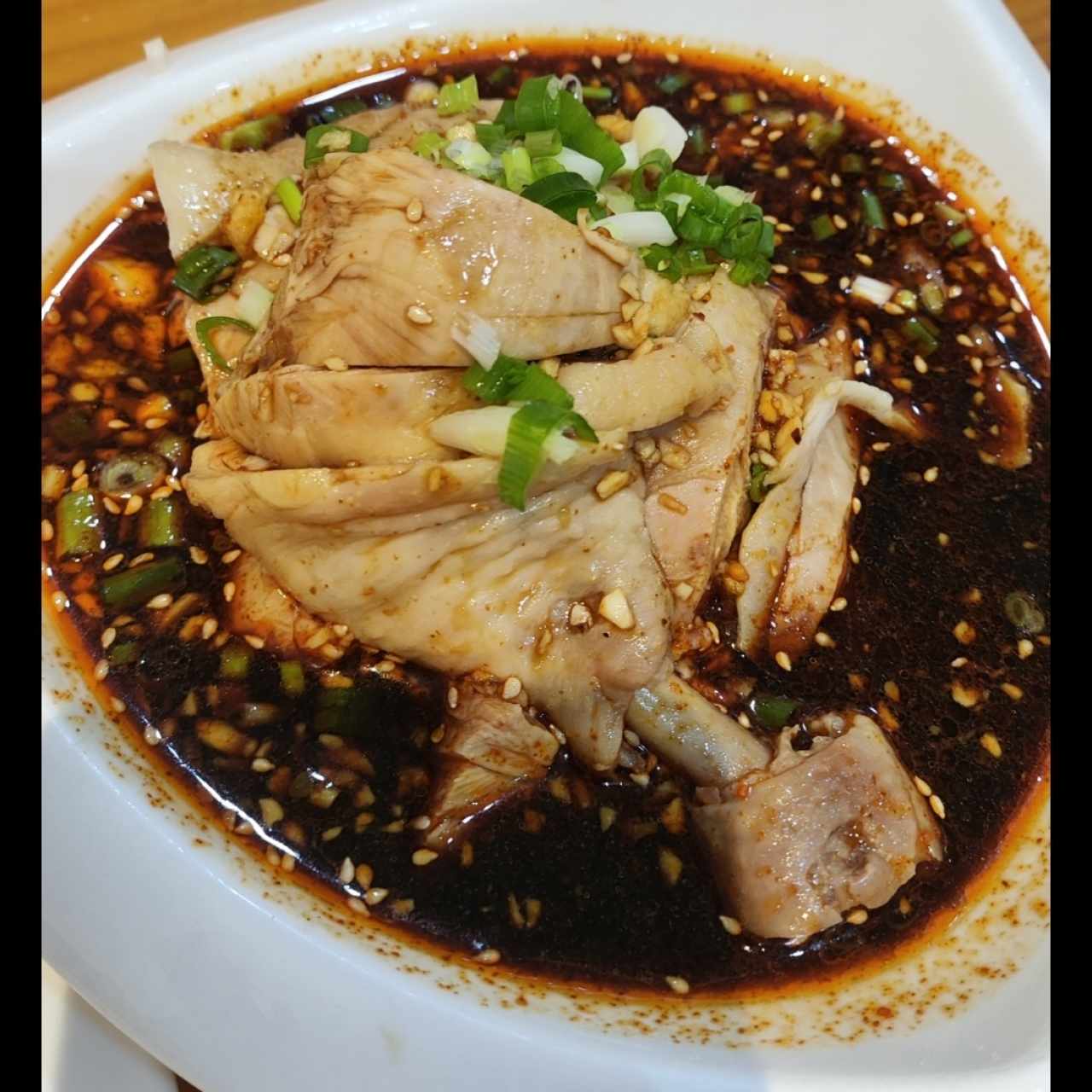 Pollo en salsa de soya y vinagre