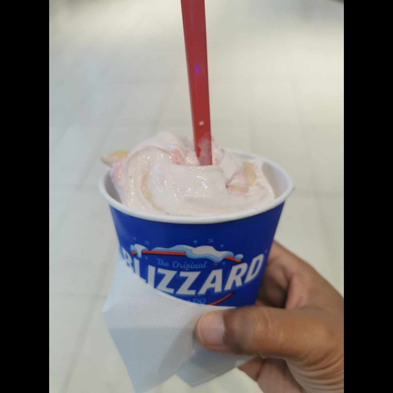 Blizzard de banana y fresa
