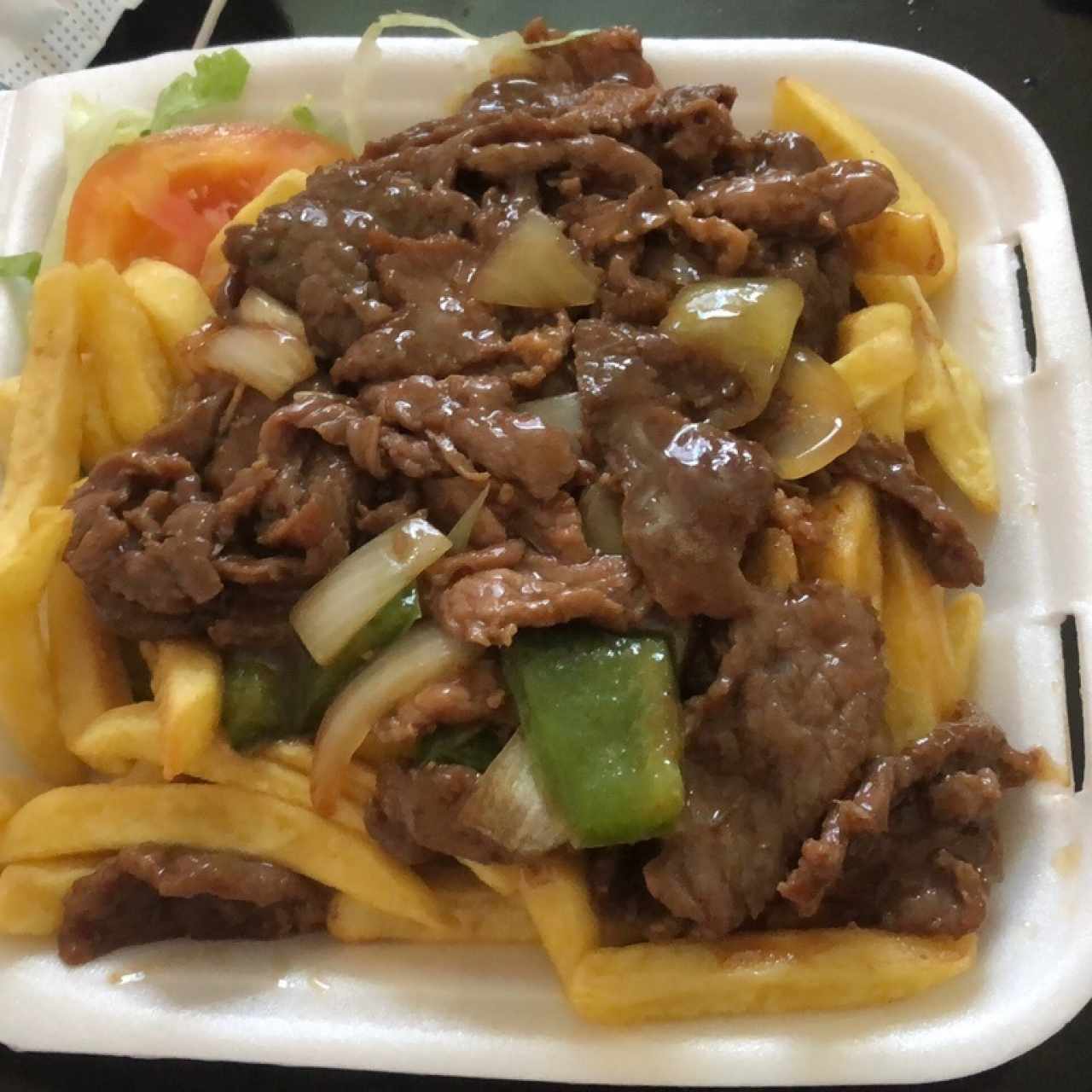 Bistec Picado con papas