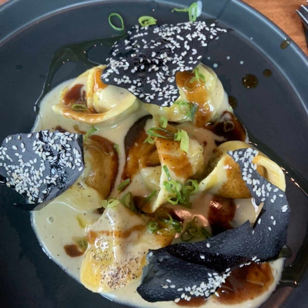 Ravioli de shortrib