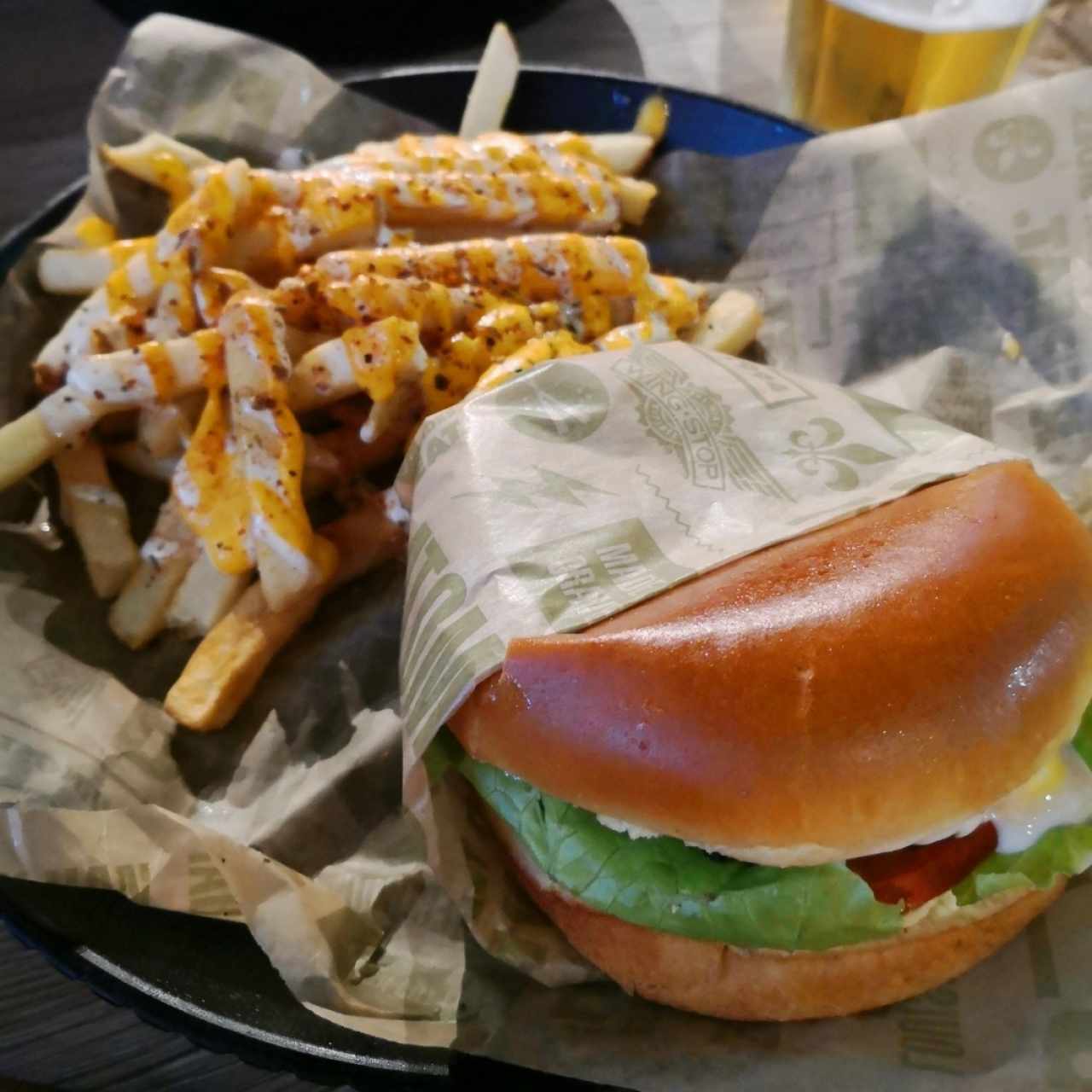 vodoo fries and burger