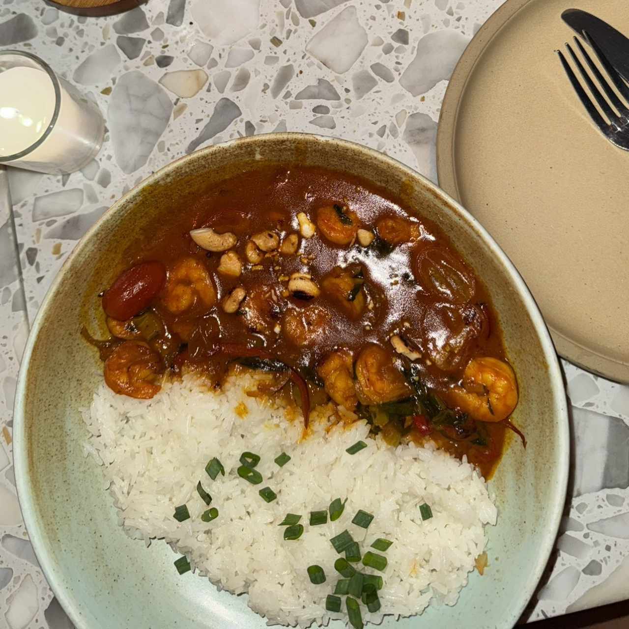 CURRY TAILANDES DE CAMARONES