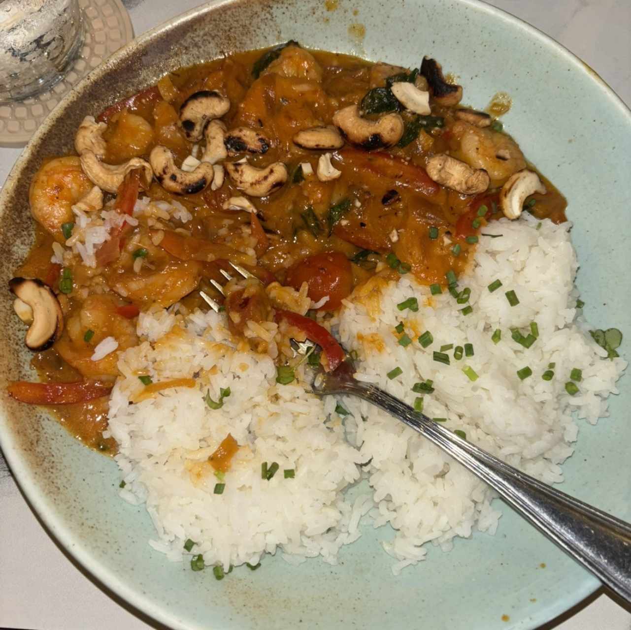 Curry Tailandes de Camarones 