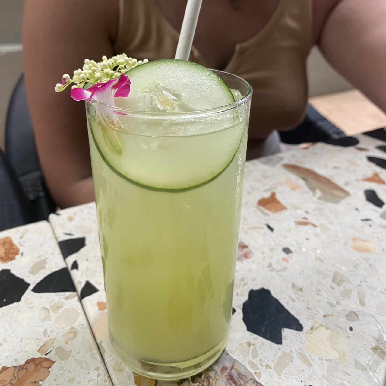 Limonada con pepino