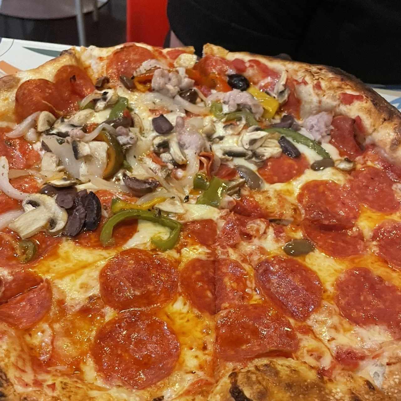 Combinación con peperoni 