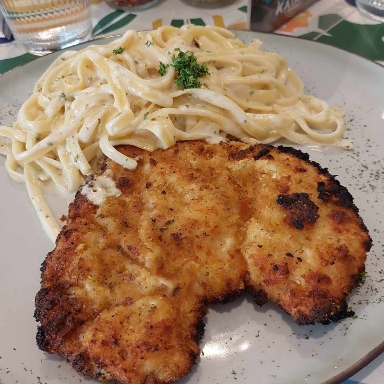 milanesa de pollo