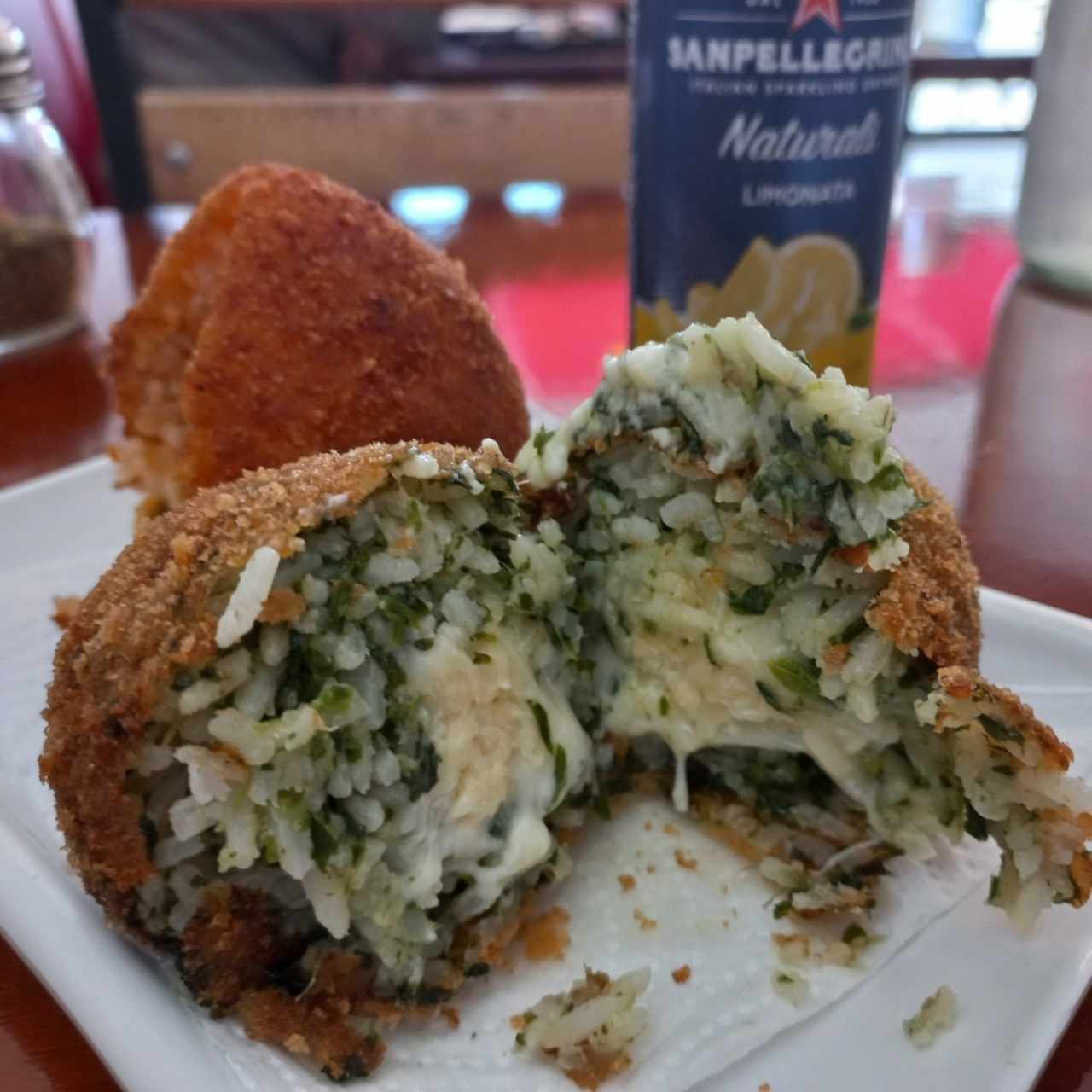 arancini de espinaca