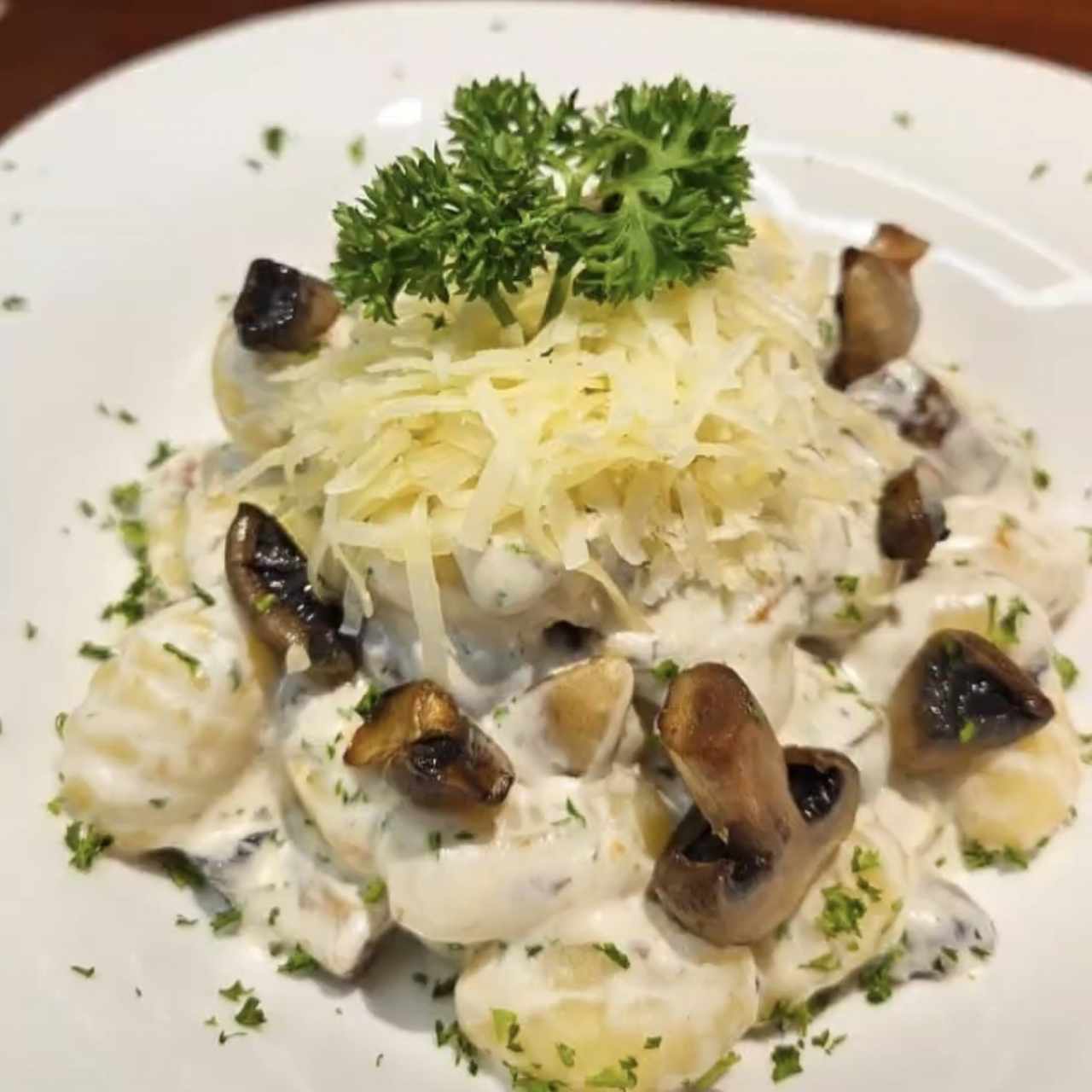 Salsa Alfredo con Hongos