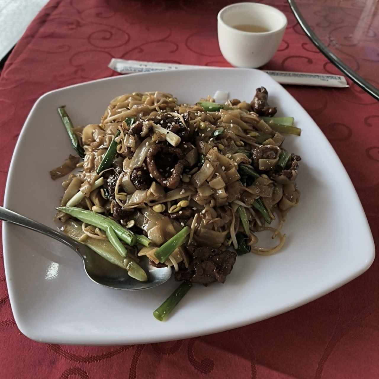chow fun de carne