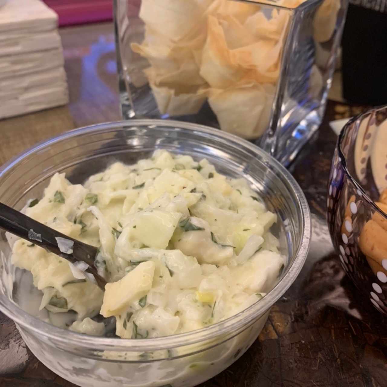ceviche de corvina y manzana