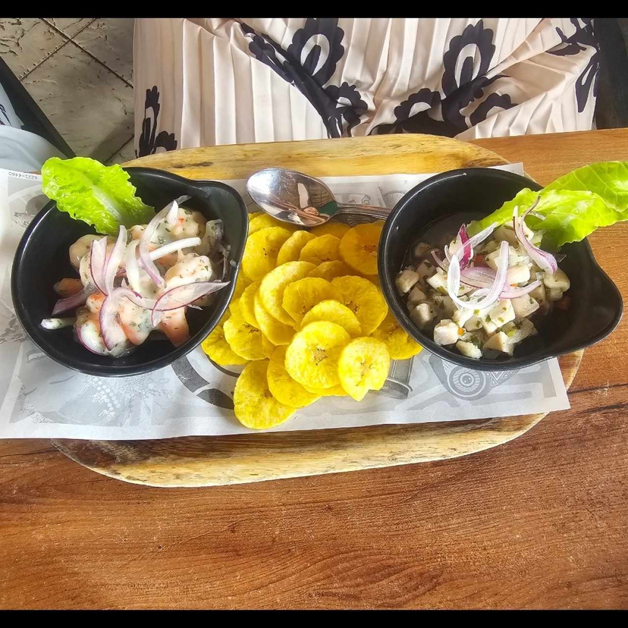 Ceviche de Pescado y Camarones