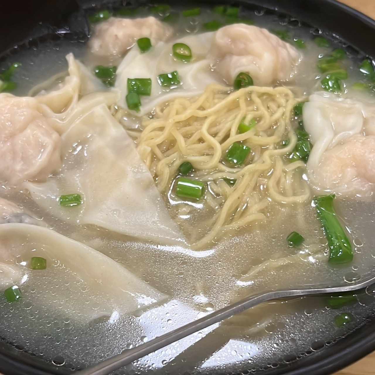 Sopa de wanton con fideos