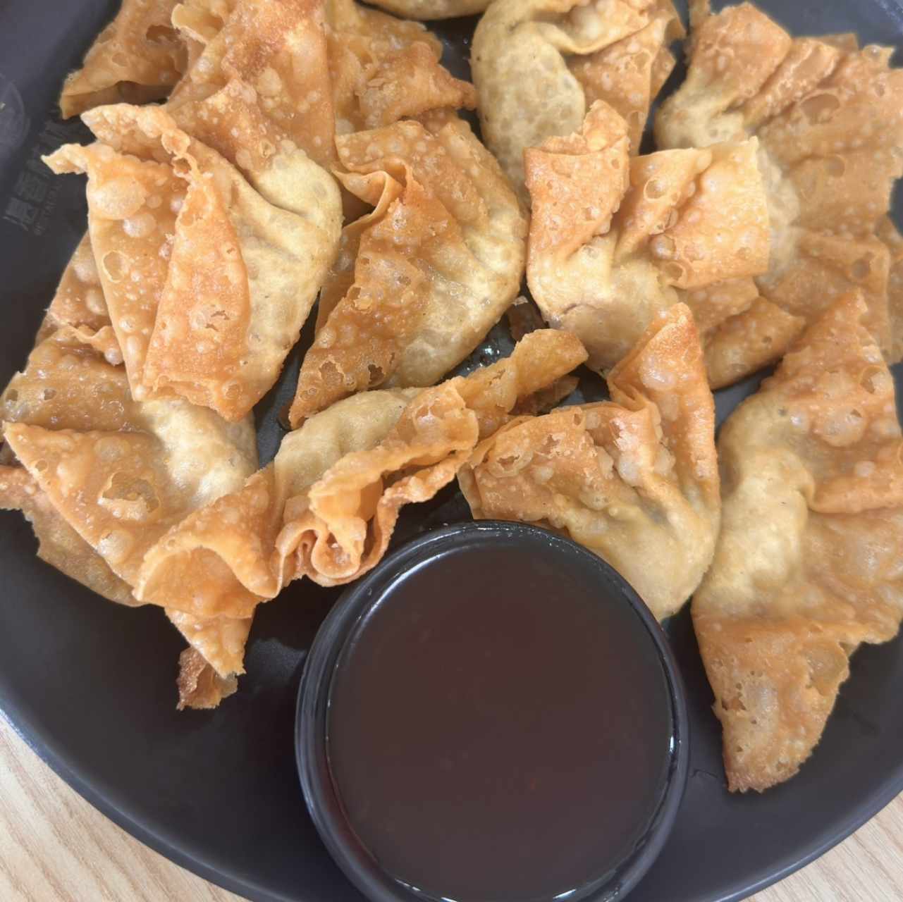 Wanton frito de camaron