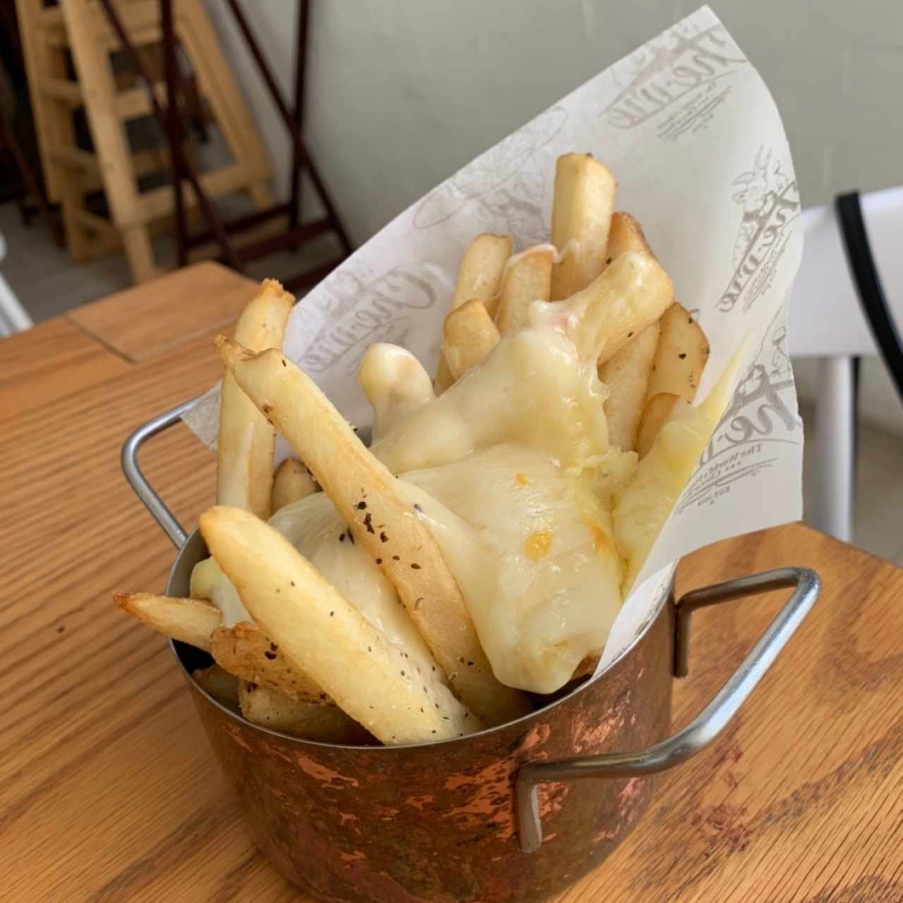 Papas con queso