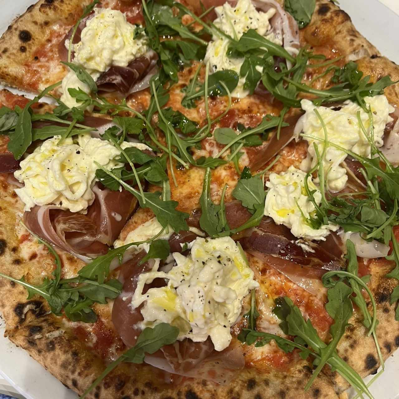 Pizzas Napoletanas - Mortadella & Straciatella