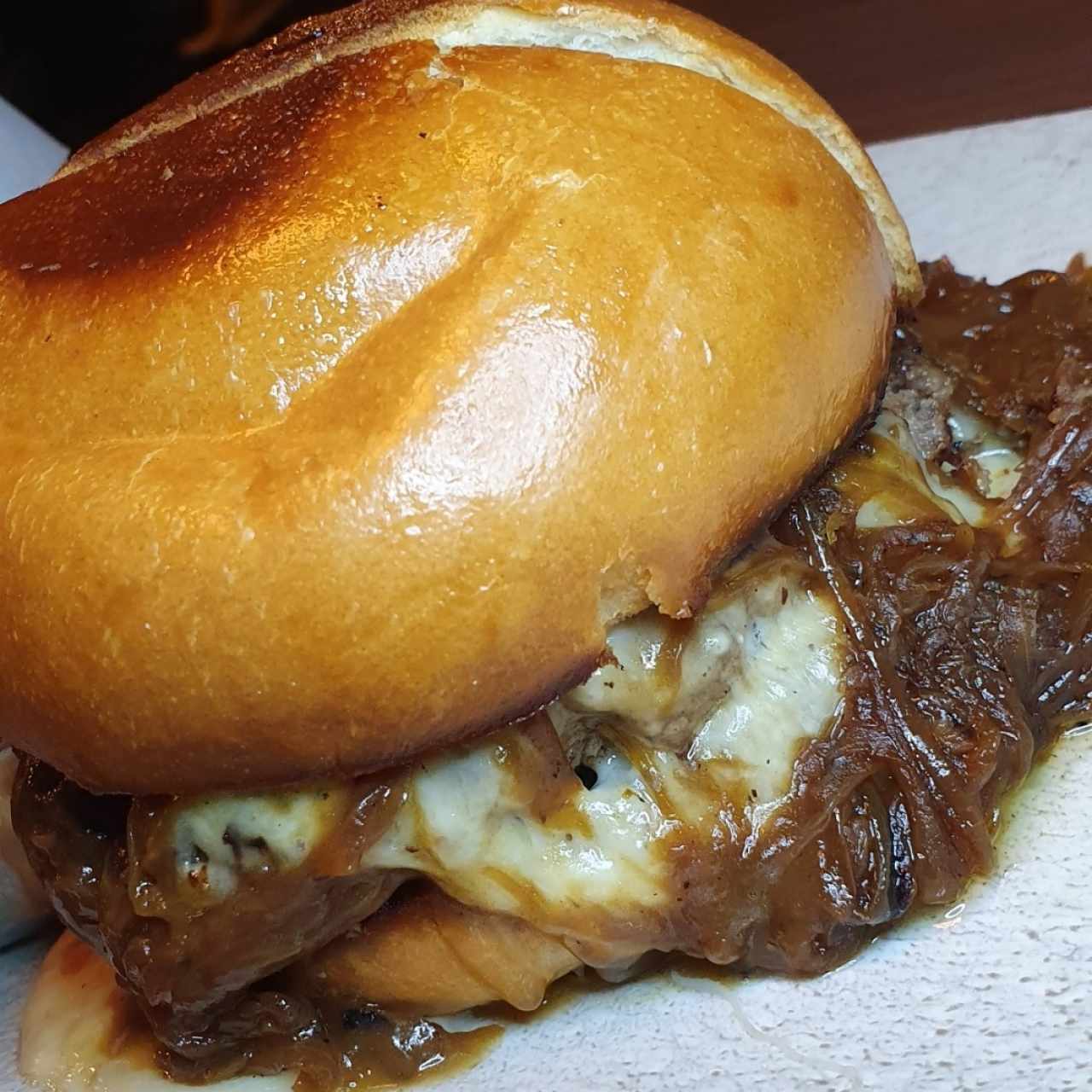 french onion burger