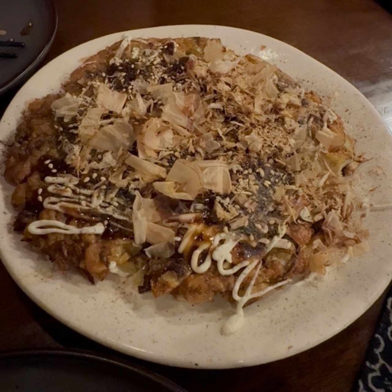 Okonomiyaki con bacon 