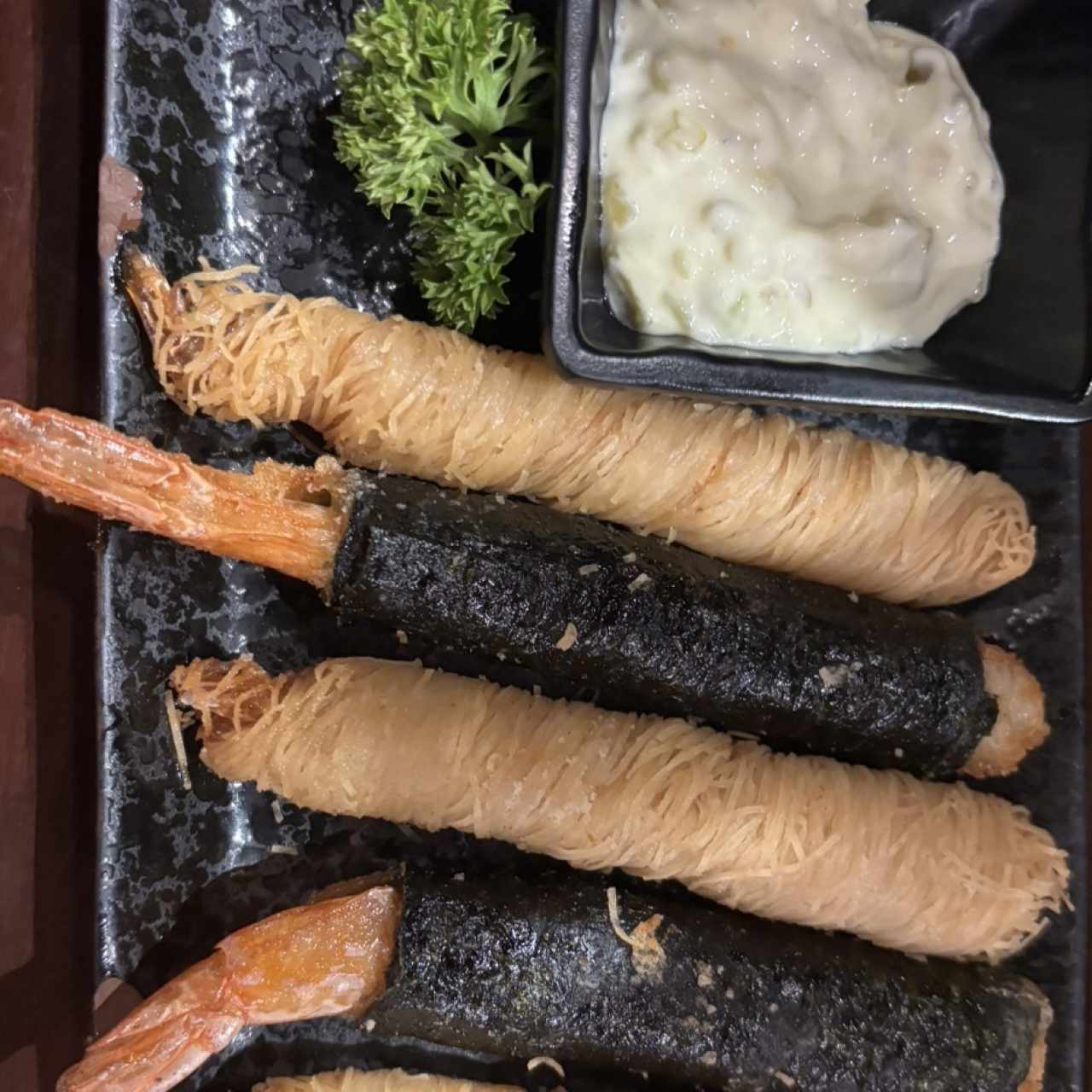 Camarones tempura 
